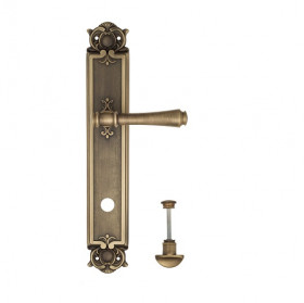 Дверная ручка на планке Venezia CALLISTO WC-2 PL97 матовая бронза