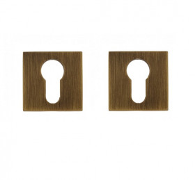 Накладка дверная под цилиндр Venezia Unique CYL-20 матовая бронза 2 шт.