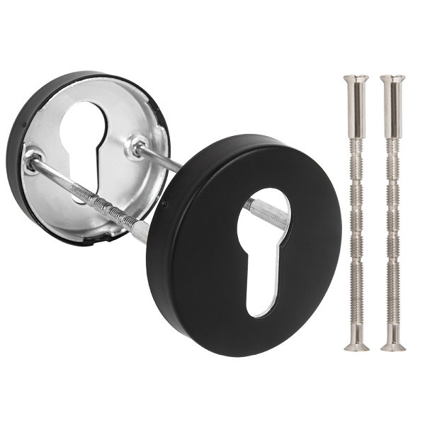 Накладка под цилиндр FUARO ET.R.DSS201-02 (DSS-02-ET) INOX 201 BLACK