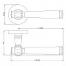 Ручка дверная BUSSARE VASO A-41-50 M.CHROME Матовый хром