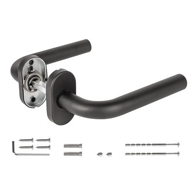 Ручки противопожарные FUARO R.DSS201-0201P/19 INOX 201 BLACK