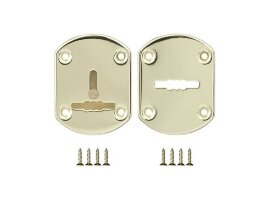 Накладка декоративная на сувальдный замок с шторкой FUARO ESC021-GP-2 ЗОЛОТО