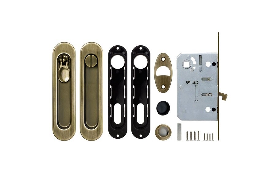 Набор для раздвижных дверей ARMADILLO SH011-BK AB-7 Бронза
