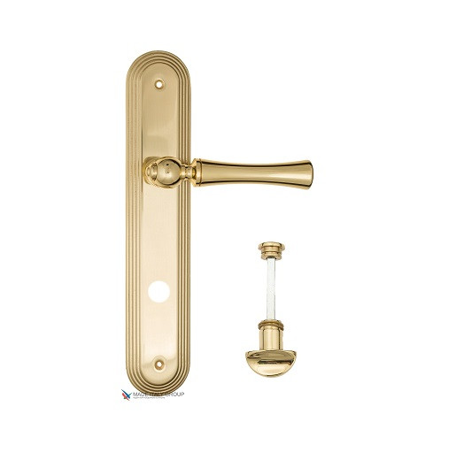 Дверная ручка на планке Fratelli Cattini FOGGIA WC-2 PL288-OLV полированная латунь