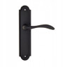 Дверная ручка на планке Fratelli Cattini LUCCIA PL248-NM матовый черный