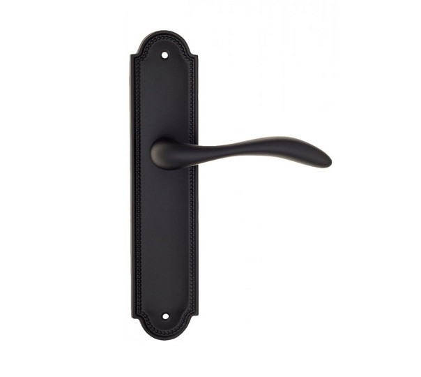 Дверная ручка на планке Fratelli Cattini LUCCIA PL248-NM матовый черный