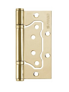 Петля накладная без врезки FUARO 500-2BB 100x2,5 PB латунь