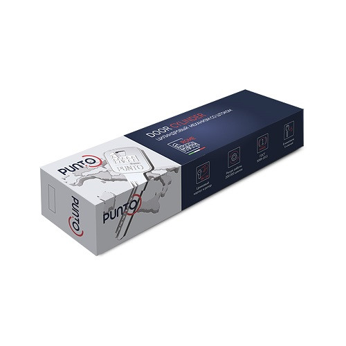 Цилиндровый механизм PUNTO Z3002Knob110(50+10+50) с вертушкой BL черный