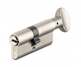 Цилиндровый механизм с вертушкой KALE KILIT 164 SM/62 (26+10+26) mm никель 5 кл.