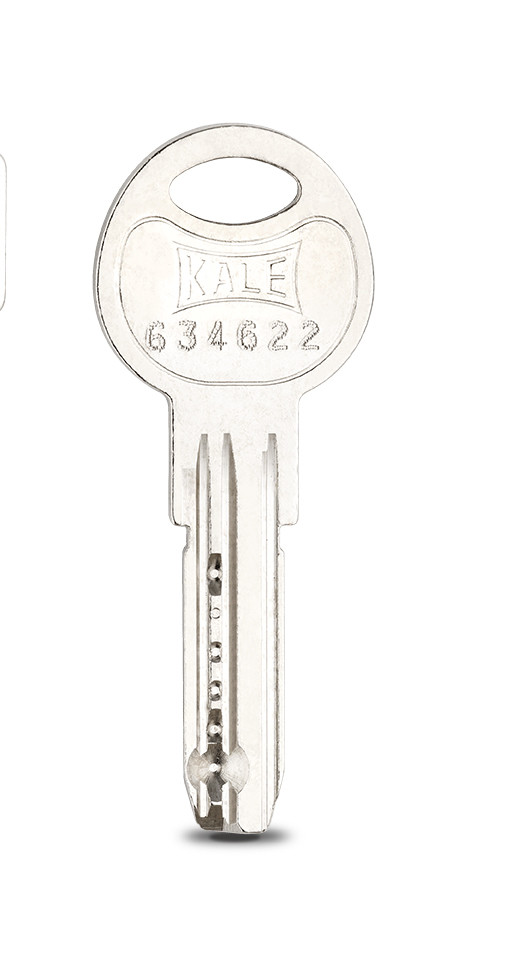 Цилиндровый механизм с вертушкой KALE KILIT 164 SM/62 (26+10+26) mm никель 5 кл.