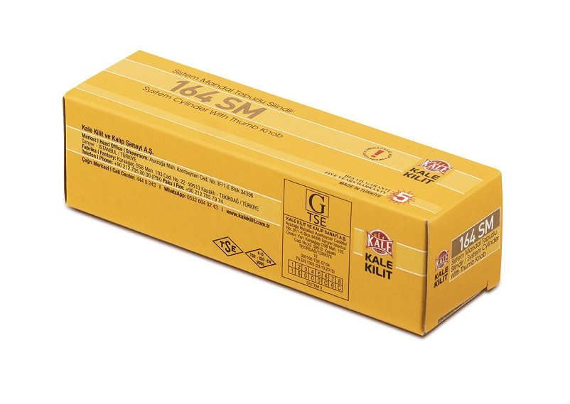 Цилиндровый механизм с вертушкой KALE KILIT 164 SM/62 (26+10+26) mm никель 5 кл.