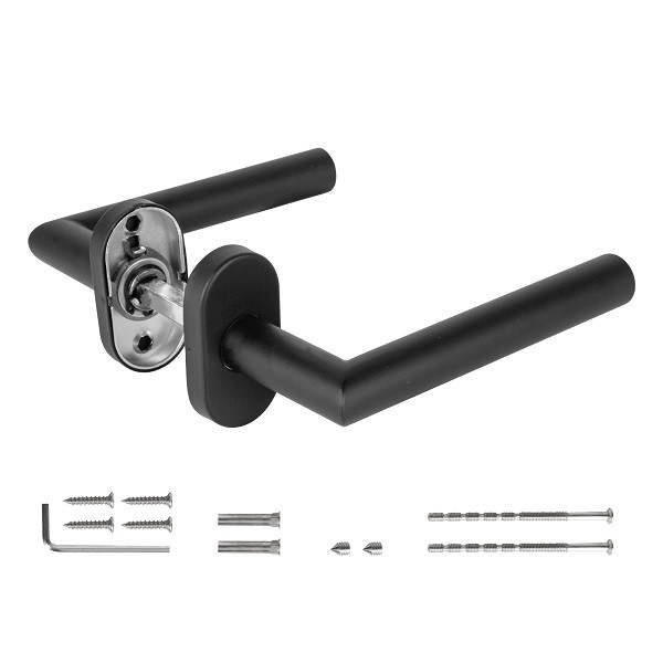 Ручки противопожарные FUARO R.DSS201-0204P/19 INOX 201 BLACK