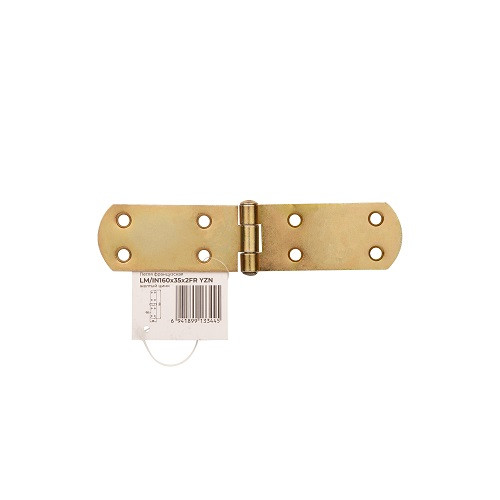 Петля французская AJAX LM/IN160x35x2FR YZN желтый цинк