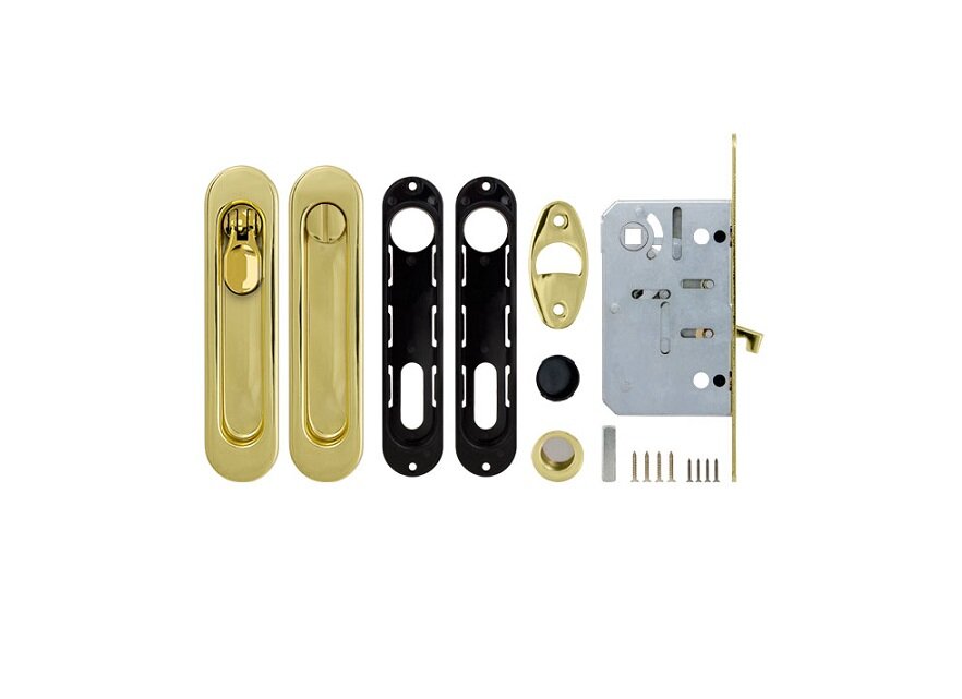 Набор для раздвижных дверей ARMADILLO SH011-BK GP-2 Золото