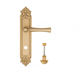 Дверная ручка на планке Fratelli Cattini FOGGIA WC-2 PL96-BS матовая латунь