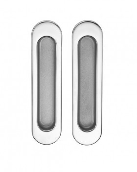 Ручки для раздвижной двери ARCHIE Sillur A-K05-VO P.CHROME/S.CHROME хром