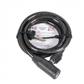 Замок тросовый PUNTO PK-BIKE-1012-KEY (10х1200) 2key/подвес