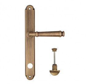 Дверная ручка на планке Fratelli Cattini FARFALLA WC-2 PL01-BY матовая бронза