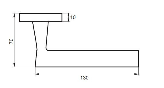 Ручка дверная PUERTO INAL 520-02 SC/CP Рикотта хром матовый/хром блестящий