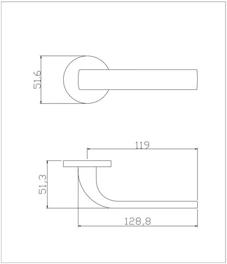 Ручка дверная ADDEN BAU COMET S-483 GRAPHITE Графит