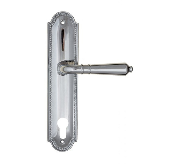 Дверная ручка на планке Fratelli Cattini TOSCANA CYL PL248-CR полированный хром