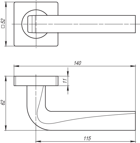 Ручка дверная ARMADILLO KEA SQ001-21MWSC-33 Итальянский тисненый