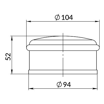 Ограничитель напольный PUNTO LM DFIX/F100 SN-3 матовый никель