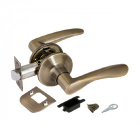 Ручка защелка AJAX 6010 AB-P без фиксатора бронза