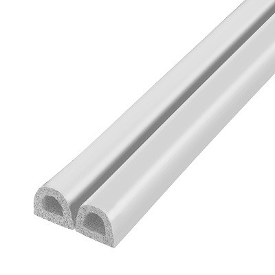 Уплотнитель самоклеящийся FUARO ADH/D-9x7,5mm WHITE белый 100m