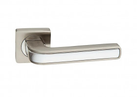 Ручка дверная PALIDORE A-316 HH/PC Белый никель/Полированный хром