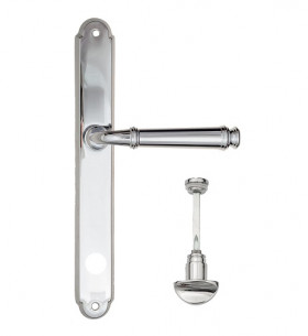 Дверная ручка на планке Fratelli Cattini FARFALLA WC-2 PL01-CR полированный хром