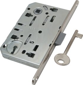 Замок межкомнатный под ключ AGB MEDIANA EVOLUTION B01101.50.06 хром