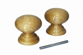 Ручка-кнопка ВЕЛЕС Карельская береза