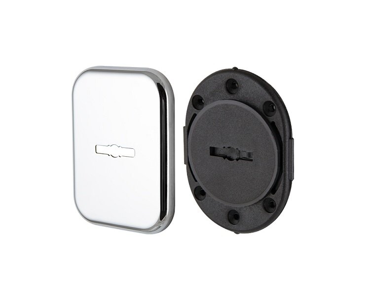 Накладка декоративная на сувальдный замок с шторкой ARMADILLO PS-DEC SQ CT (ATC Protector 1) CP-8 Хром