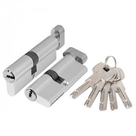 Цилиндровый механизм с вертушкой AJAX AZ2002Knob80 (40+10+30) CP хром