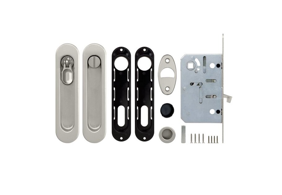 Набор для раздвижных дверей ARMADILLO SH011-BK SN-3 Матовый никель