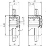 Броненакладка на цилиндровый механизм 25 мм ARMADILLO​​ ET/ATC-Protector 1-25(SQ) CP-8 Хром