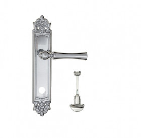 Дверная ручка на планке Fratelli Cattini FOGGIA WC-2 PL96-CR полированный хром