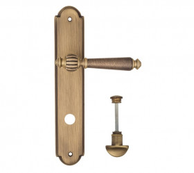 Дверная ручка на планке Fratelli Cattini MARANI WC-2 PL257-BY матовая бронза