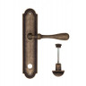 Дверная ручка на планке Fratelli Cattini RETRO WC-2 PL248-BA античная бронза