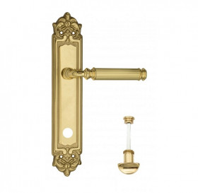 Дверная ручка на планке Fratelli Cattini ENCIA WC-2 PL96-OLV полированная латунь