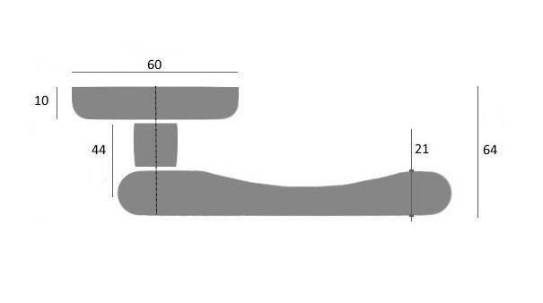 Ручка дверная Venezia VIGNOLE D4 полированная латунь