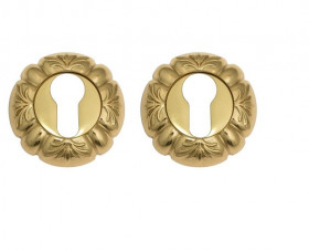 Накладка дверная под цилиндр Venezia CYL-1 D5 полированная латунь