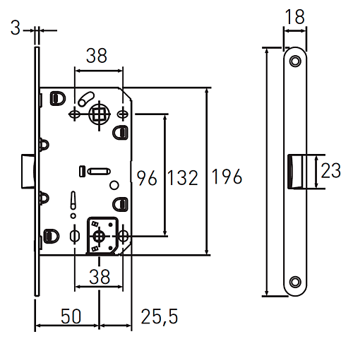 Защелка сантехническая магнитная ARCHIE LM 5212OL BL черный