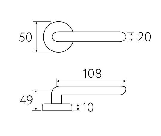 Ручка дверная Fratelli Cattini EMMA D1-OLV полированная латунь