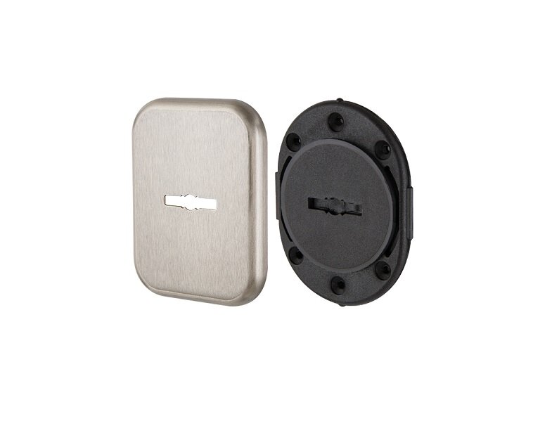 Накладка декоративная на сувальдный замок с шторкой ARMADILLO PS-DEC SQ CT (ATC Protector 1) SN-3 Матовый никель