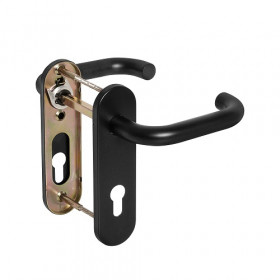 Ручка дверная FUARO FP.DH72.0433 SS 201 BLACK с пружиной черный