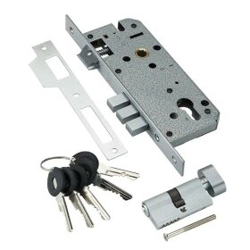 Замок врезной Adden Bau LOCK 4585 5-60B D CHROME хром