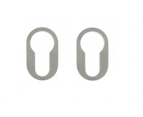 Накладка дверная под цилиндр Venezia Unique CYL-30 (серия SLIM) матовый хром 2 шт.