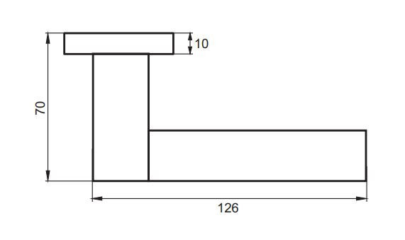 Ручка дверная PUERTO INAL 524-03 MSW Тирамису матовый супер белый
